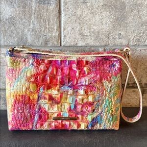 Brahmin Lorelei “Happy Hour” Crocodile Embossed Small Shoulder bag